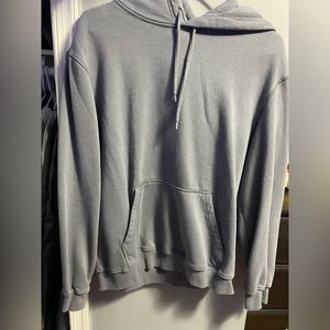 Men’s Bluish-Greyish Basic Hoodie